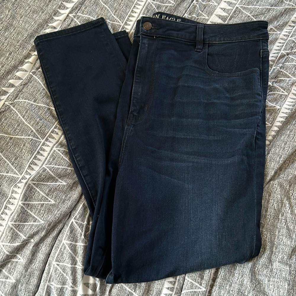 American Eagle Dark Blue Jegging Size 20 Short